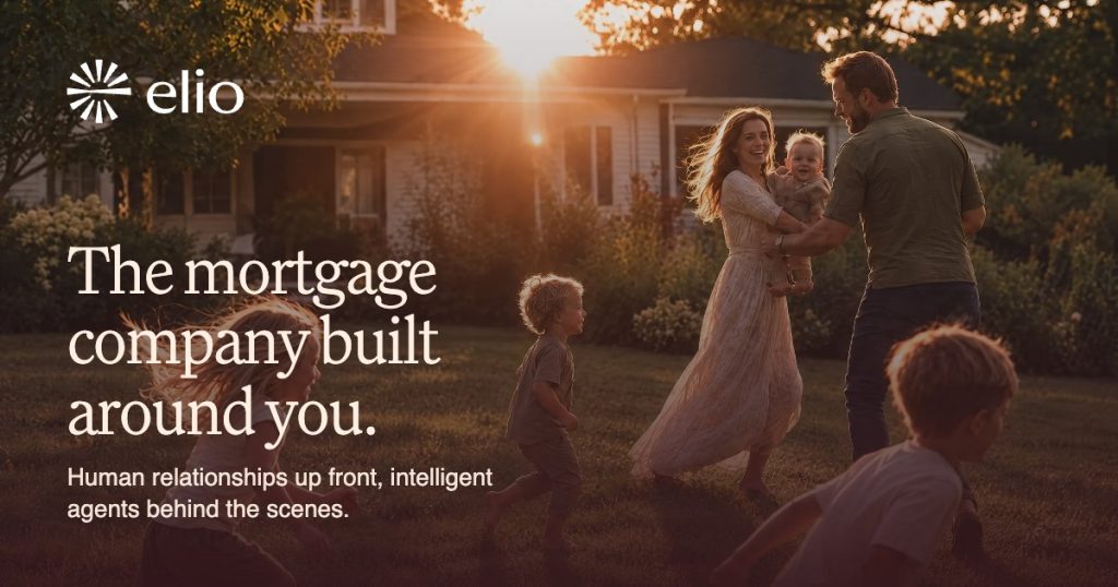 Elio Mortgage brand image for the company's 2026 launch
