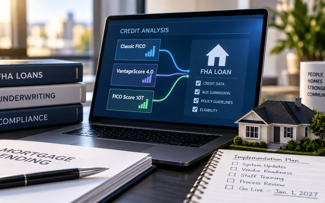 FHA Sets Jan. 1 Start for VantageScore 4.0 and FICO 10T — and Lenders Have Work to Do