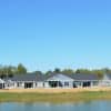 Rows of newly constructed homes in a residential development