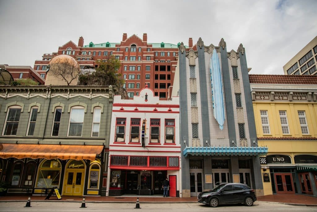 Downtown Fort Worth, Texas, where Colonial Savings operates as Gateway First Bank plans its acquisition.