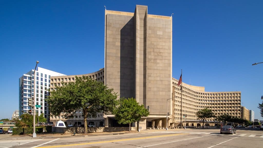 Robert C. Weaver Federal Building in Washington, D.C., the headquarters of the U.S. Department of Housing and Urban Development