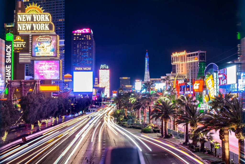 Las Vegas skyline illustrating Redfin's Q2 2026 housing migration search data