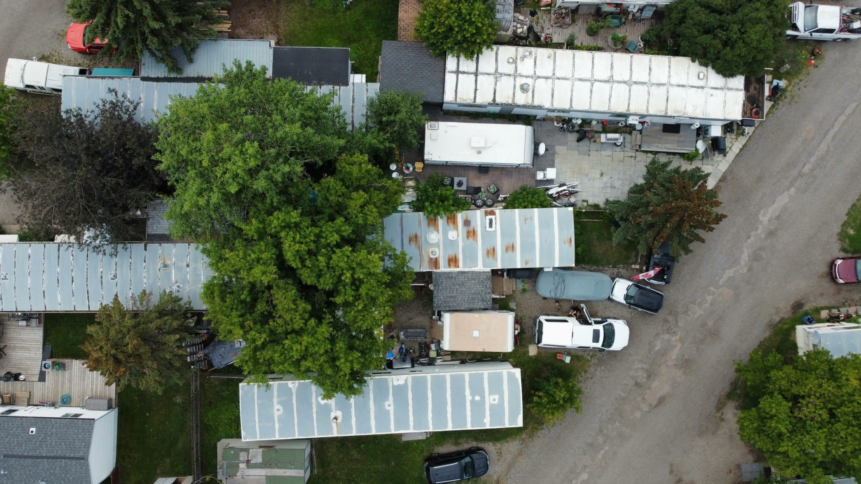Manufactured Housing Community — FG Nexus Strategy Aerial view of a manufactured housing community with rows of homes and neighborhood streets.