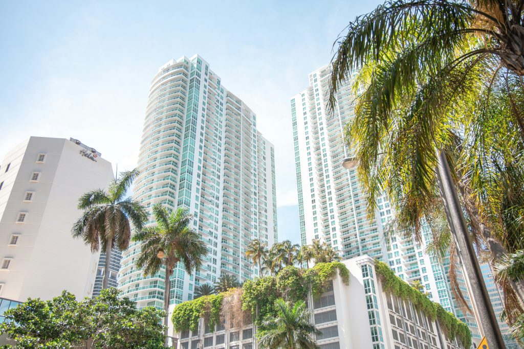 Miami high-rise residential buildings representing multifamily housing development