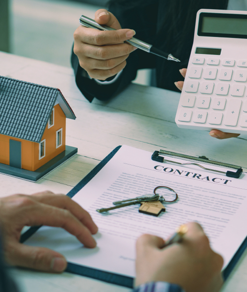 Pennymac Raises Early 2027 Conforming Loan Limit to $850,000 Mortgage financing documents, calculator and model home illustrating Pennymac's higher conventional loan limit