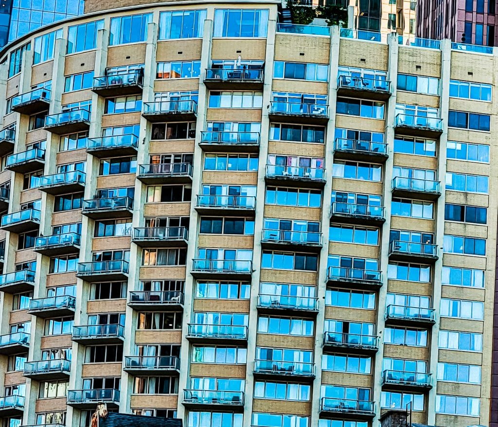 Philadelphia apartment buildings illustrating Greystone's Freddie Mac refinance of The Keys mixed-use property