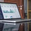 Data analytics on a laptop illustrating the MLS data and recruiting-technology dispute