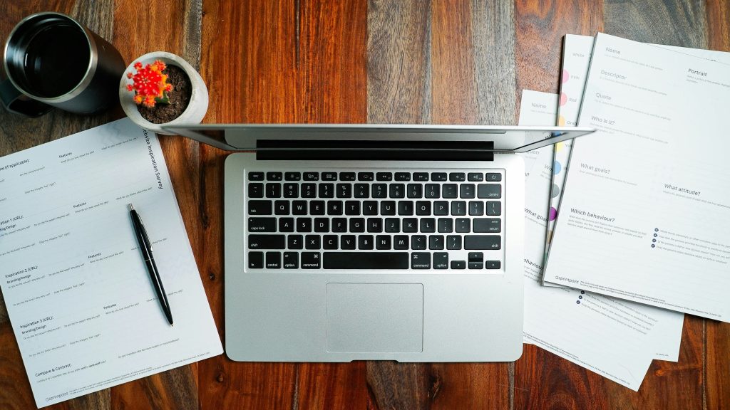Laptop on an office desk illustrating the Realtor.com lead-generation arbitration dispute