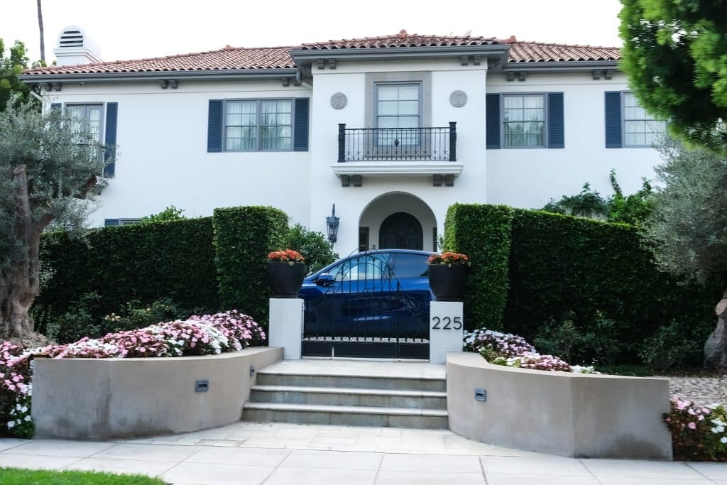 Residential home exterior viewed from the street
