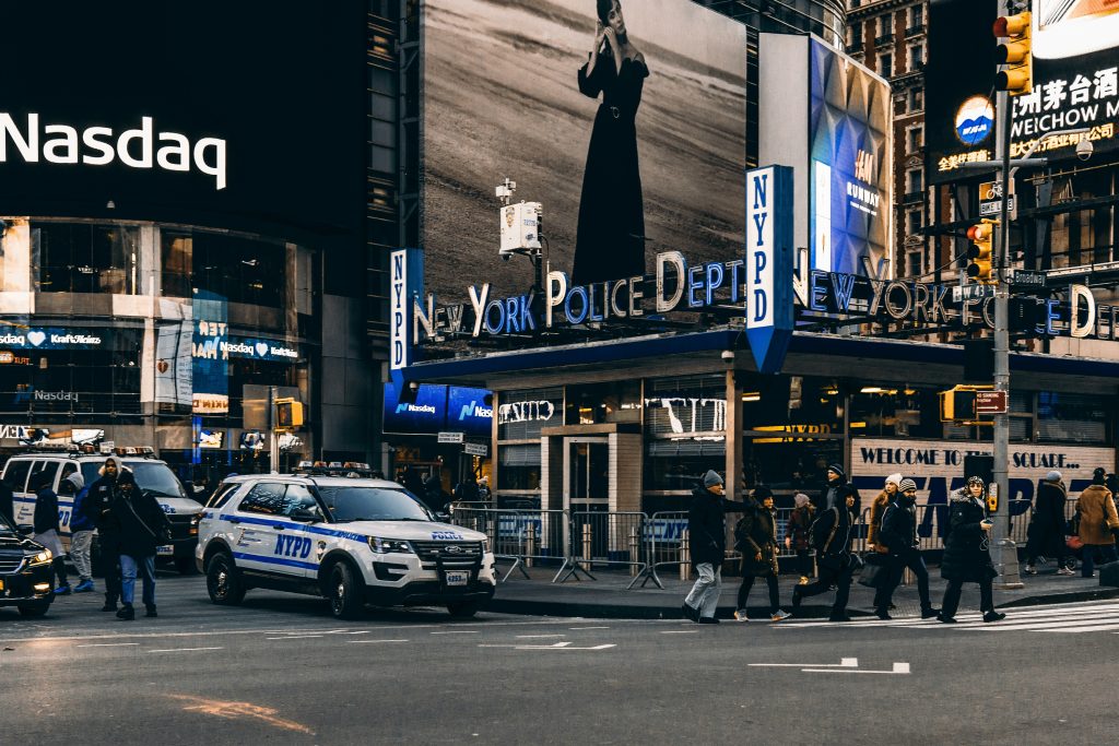 Times Square in New York City, illustrating WT Realty's planned Nasdaq listing through its FortuneX business combination