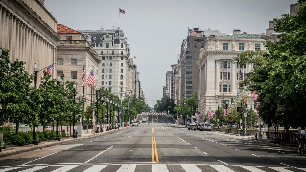 Washington, D.C. city buildings and streets