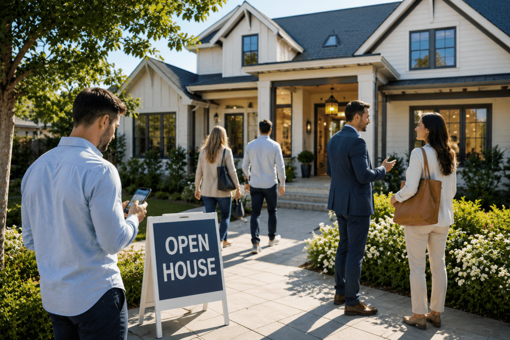 Prospective homebuyers competing for a home as wealth and financing shape purchasing power