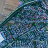 Aerial view of residential properties, illustrative image for geospatial imagery story