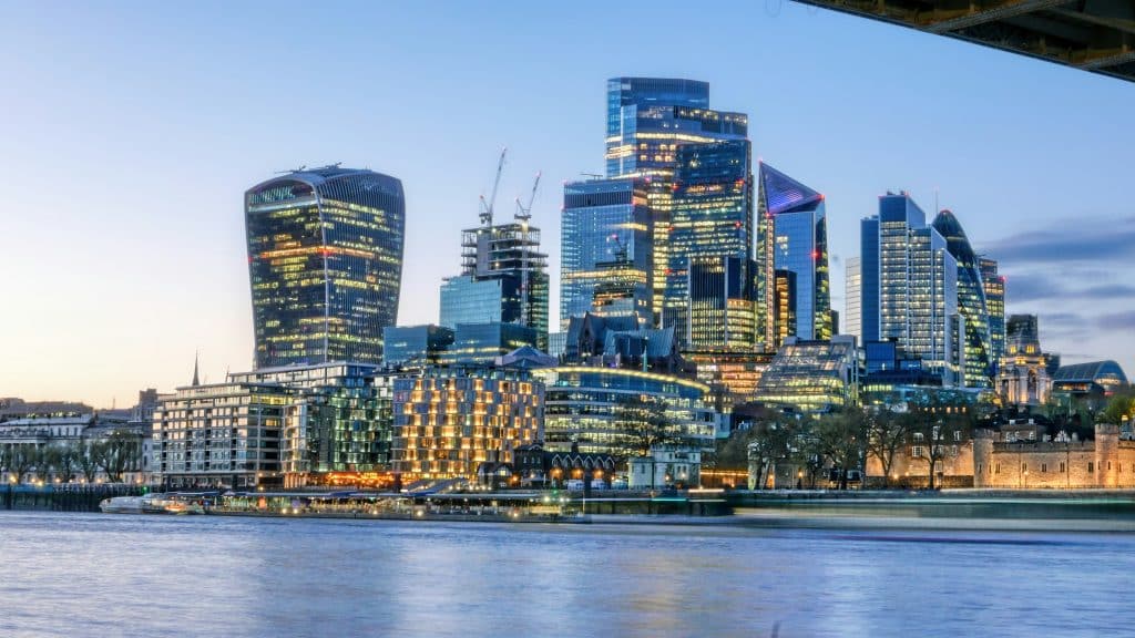 City office towers, illustrative photograph of financial sector earnings