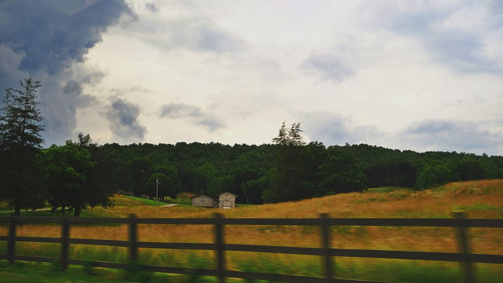 Clouds over a North Carolina mountain landscape; illustrative weather photograph, not October 2026 tornado damage
