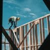 Residential construction site illustrating homebuilding; representative photo