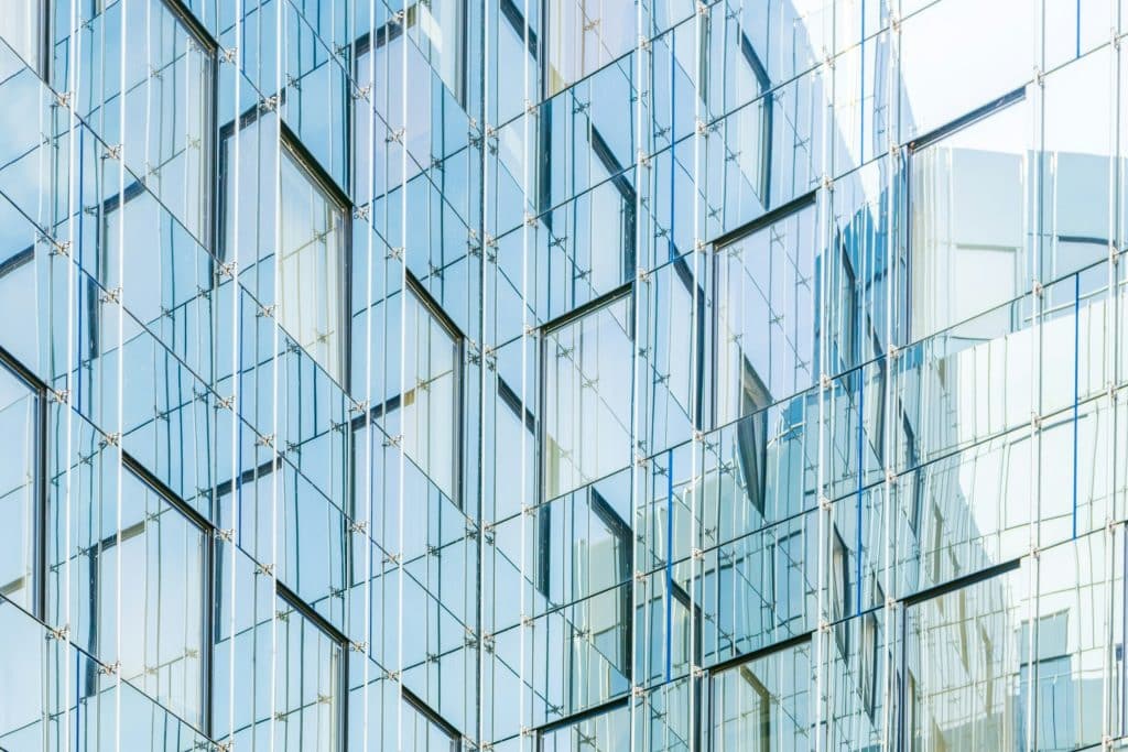 Modern commercial office building exterior illustrating property finance; not a Berkeley Capital Advisors office