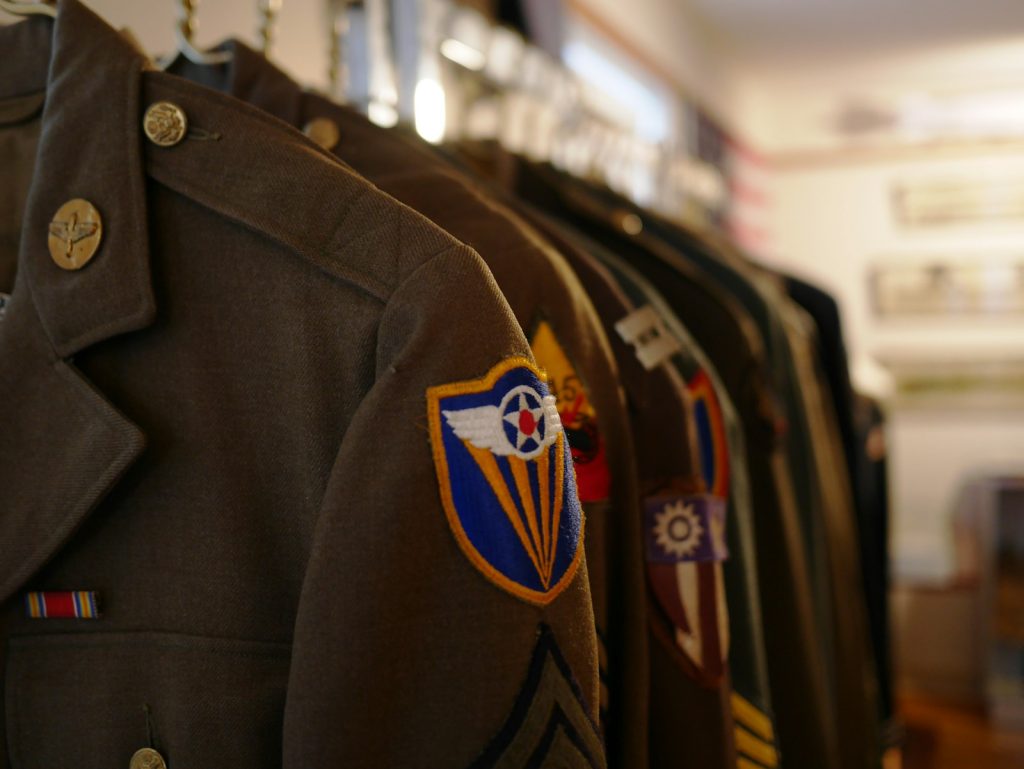 Military uniform on display, illustrating servicemember mortgage protections