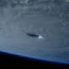 Archival view of a hurricane from space, illustrative only; not Hurricane Simon