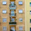 Residential apartment windows in Rome, illustrative image for European Central Bank mortgage demand research