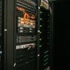 Racks of computing servers in a data center, illustrative image for commercial mortgage-backed securities pricing