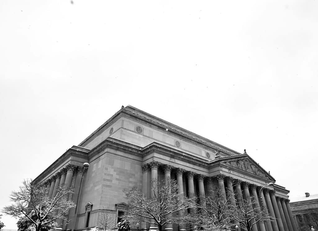 Columned government-style building, illustrative image for Treasury beneficial ownership reporting lawsuit