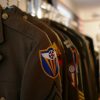 Illustrative photograph of a military uniform accompanying servicemember mortgage rights coverage