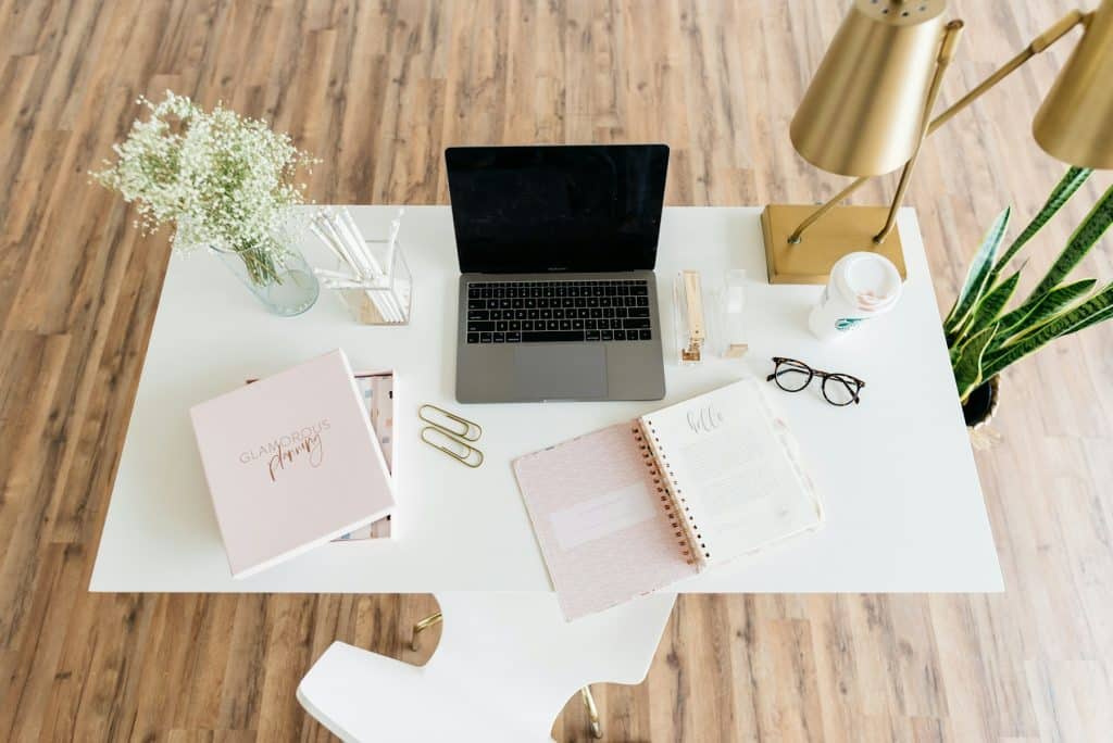 Illustrative laptop workstation for mortgage technology coverage; not a Dark Matter or House Numbers office