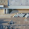 Aerial view of industrial logistics facility
