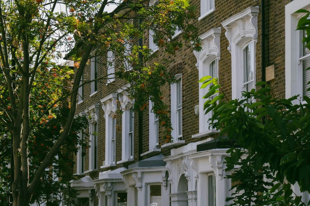 Residential homes in London, illustrative image for UK housing and rough-sleeping policy; not a project funded by the announcement