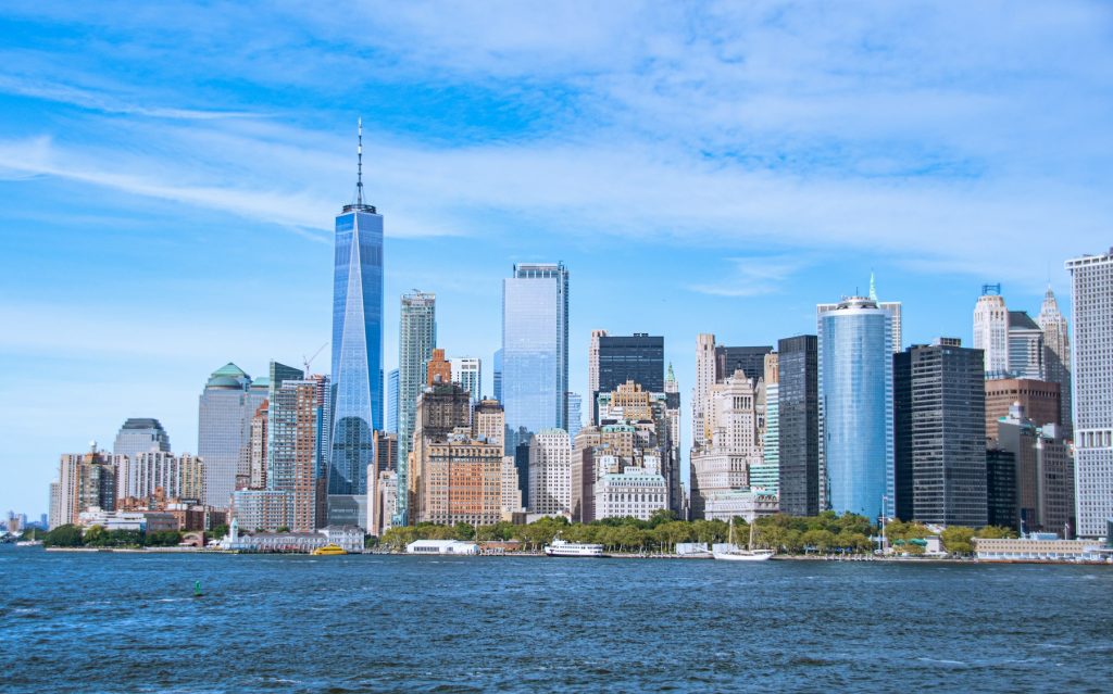Lower Manhattan skyline near One World Trade Center, where Better Home & Finance is headquartered