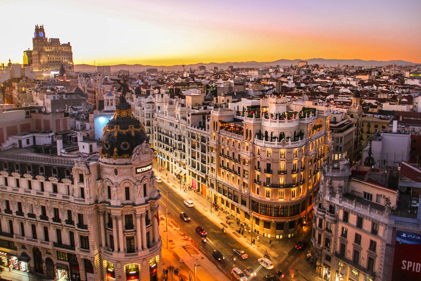 Madrid skyline in Spain, illustrating the country's urban housing market