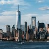 Manhattan residential high-rise buildings; illustrative view of New York City property market