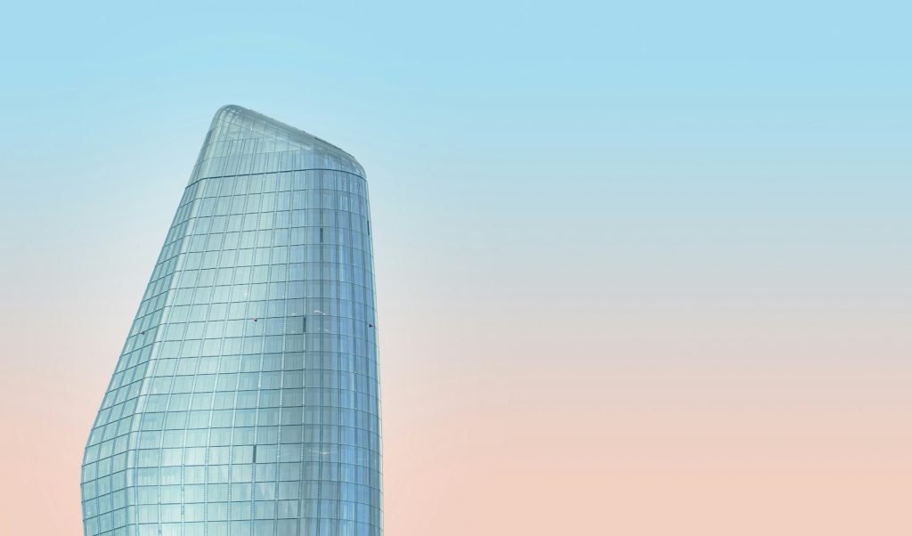 Modern office tower illustrative