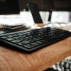 Office computer workspace representing title industry vendor cybersecurity and information security