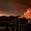 Smoke rising over Orange County during an earlier wildfire; archival image, not the Norte Fire