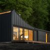 Prefabricated modular home structure, illustrating off-site housing construction
