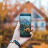 Real estate and digital technology illustrative image for mobile home listing search