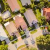 Aerial view of residential neighborhood, representative image for Florida title agency expansion