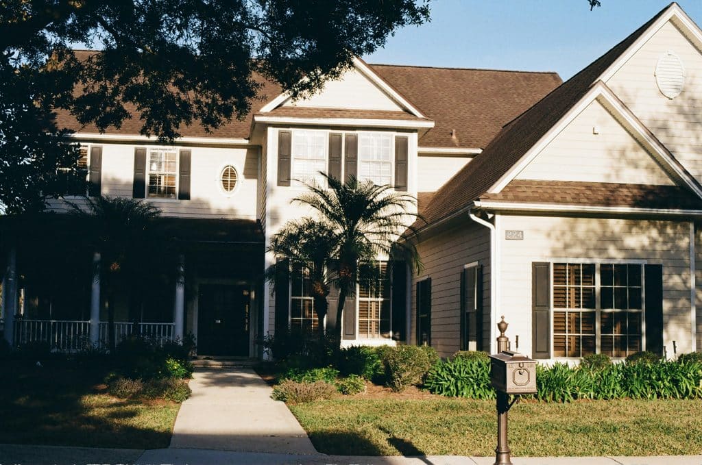 Residential property illustrating lower pending home sales