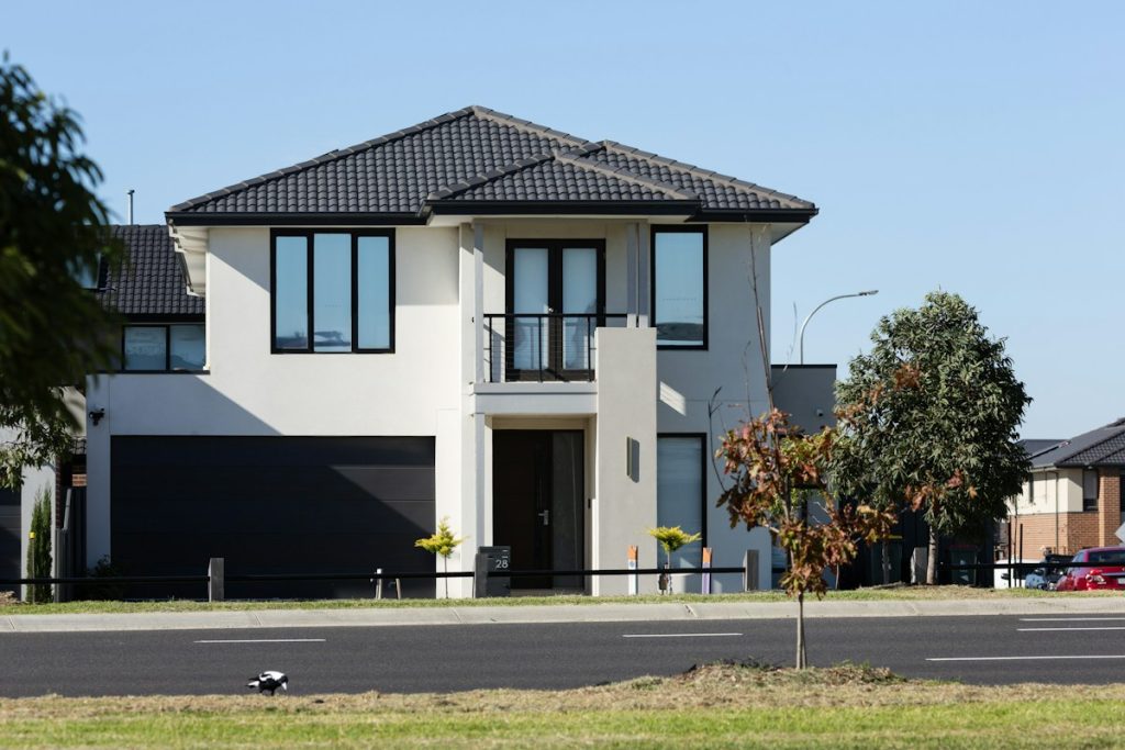 New residential housing construction illustrating Australia's land lease property market