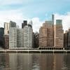 Illustrative urban residential towers; not Gables Station or Left Bank