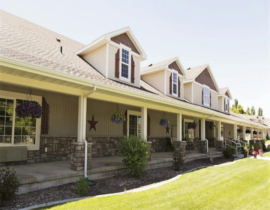 Assisted living building in Pocatello, Idaho; illustrative senior housing photograph, unrelated to NIC development projects