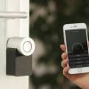 Electronic smart home security door lock