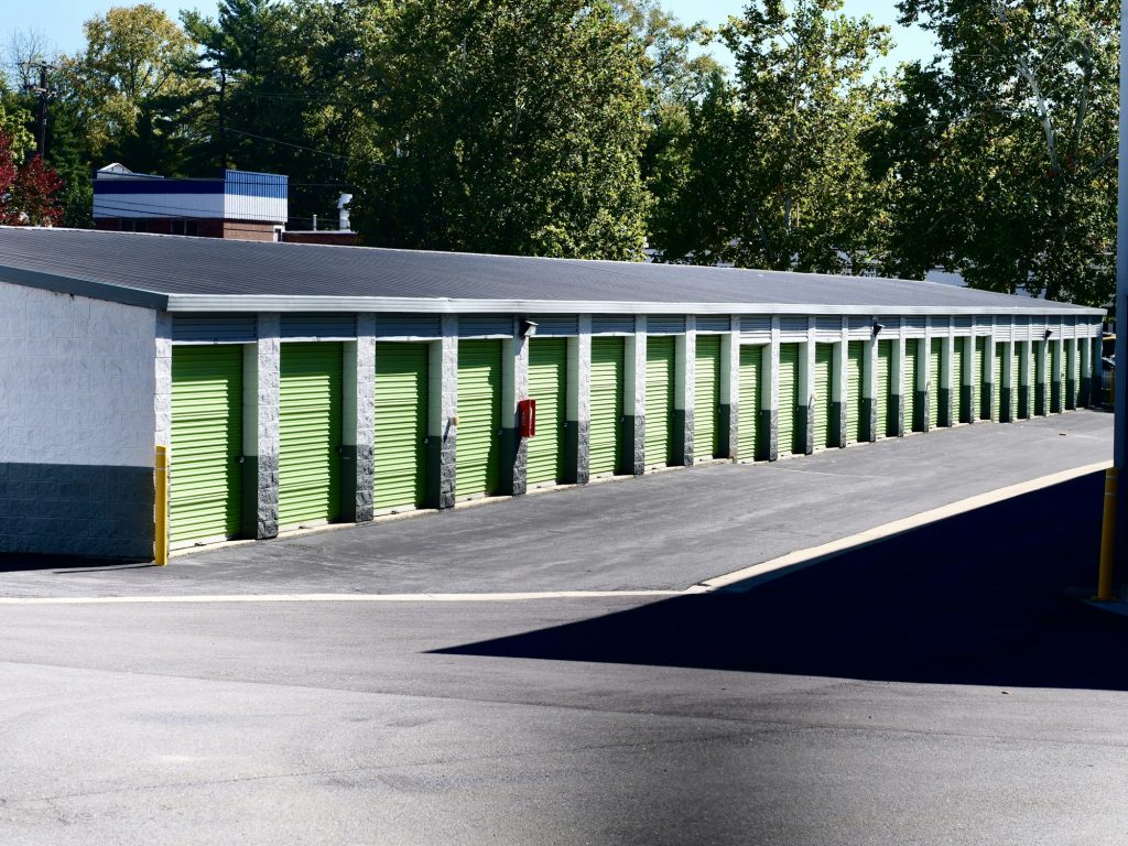 Illustrative storage property exterior; not identified as an Extra Space Storage facility