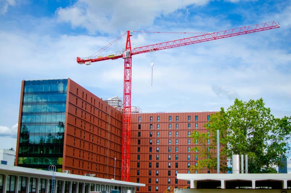 Residential construction under way, illustrative of transition lending